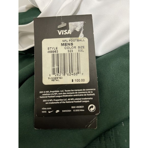 NWT nike on field Men’s new york jets sanchez #6 nfl football jersey size XXL - Picture 7 of 11